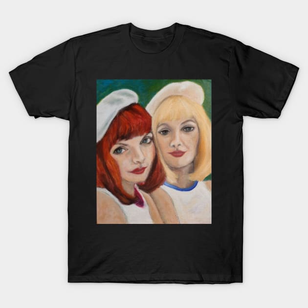 Catherine and Francoise T-Shirt by Great Auk Art